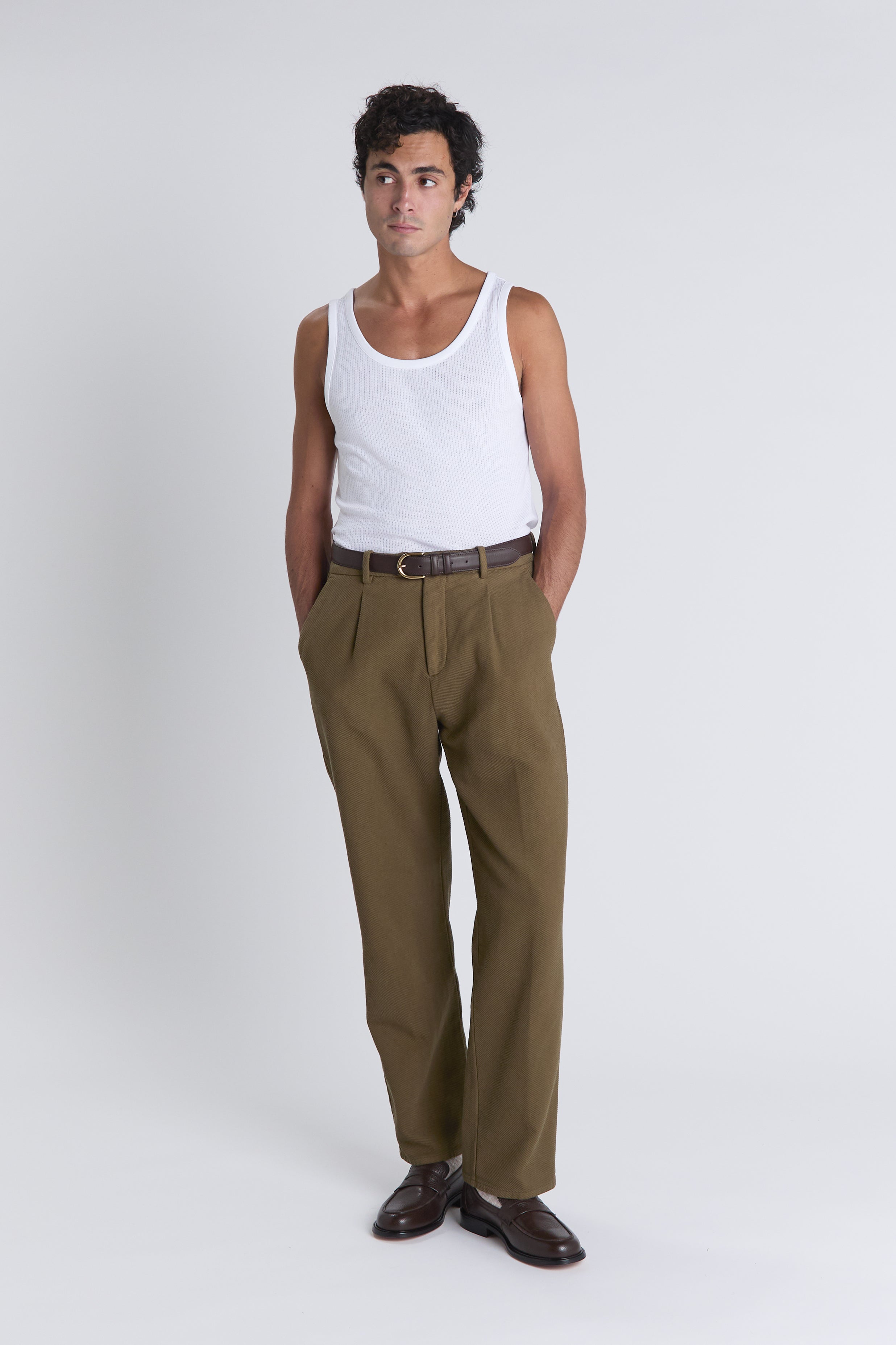 Pantalon Poetto kaki