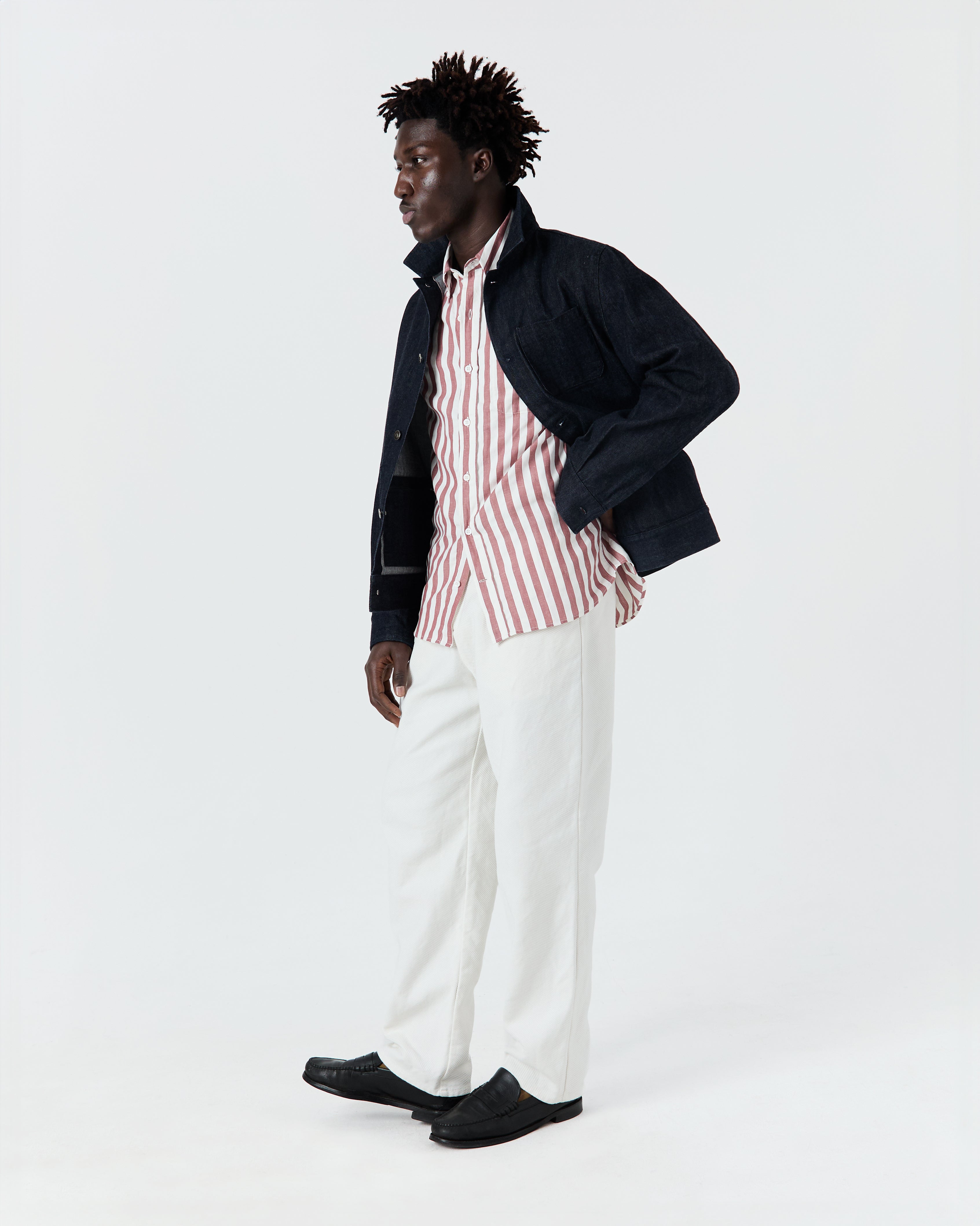 Chemise Calvi rouge et blanc