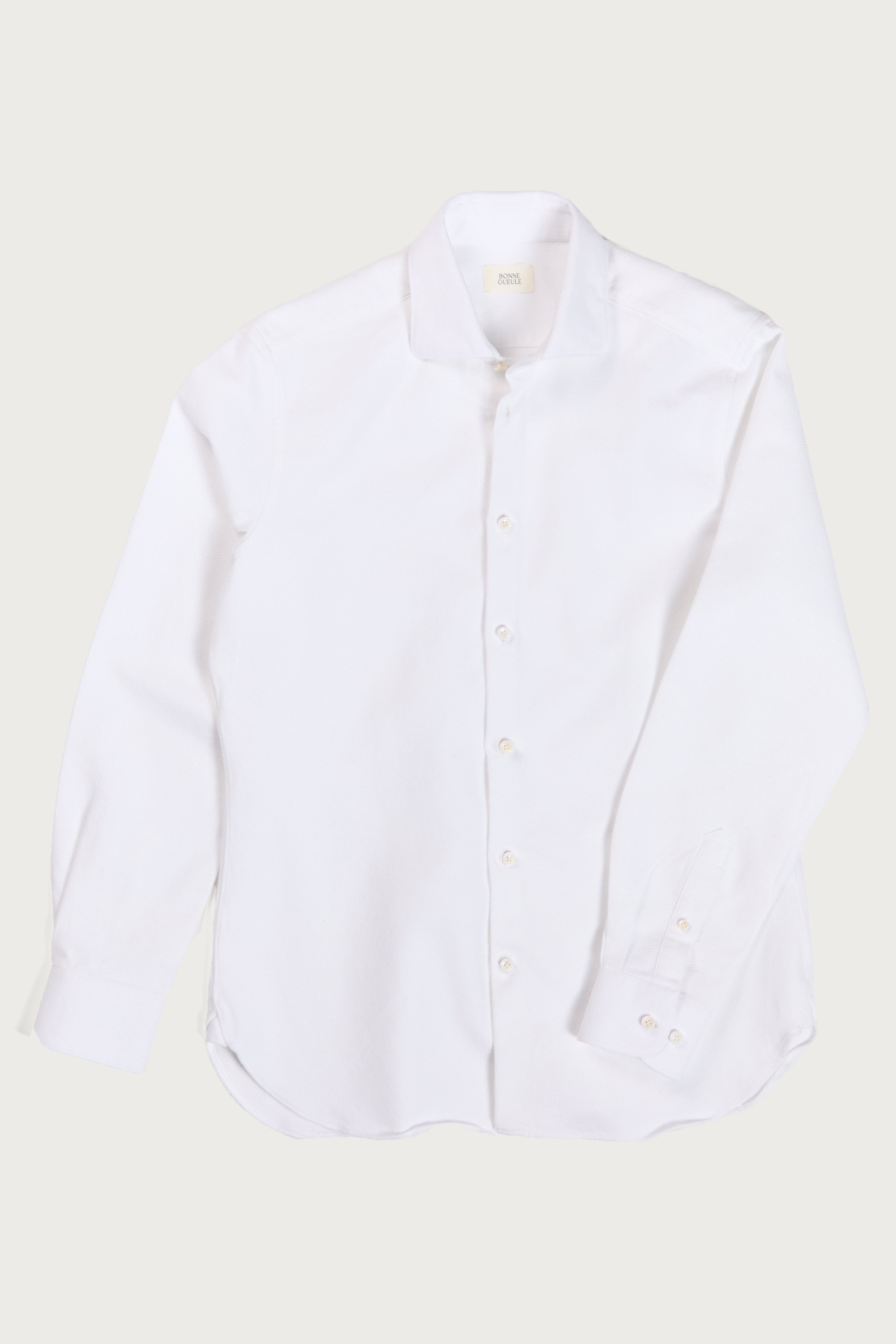 Chemise Volpaia blanche en piqué de coton