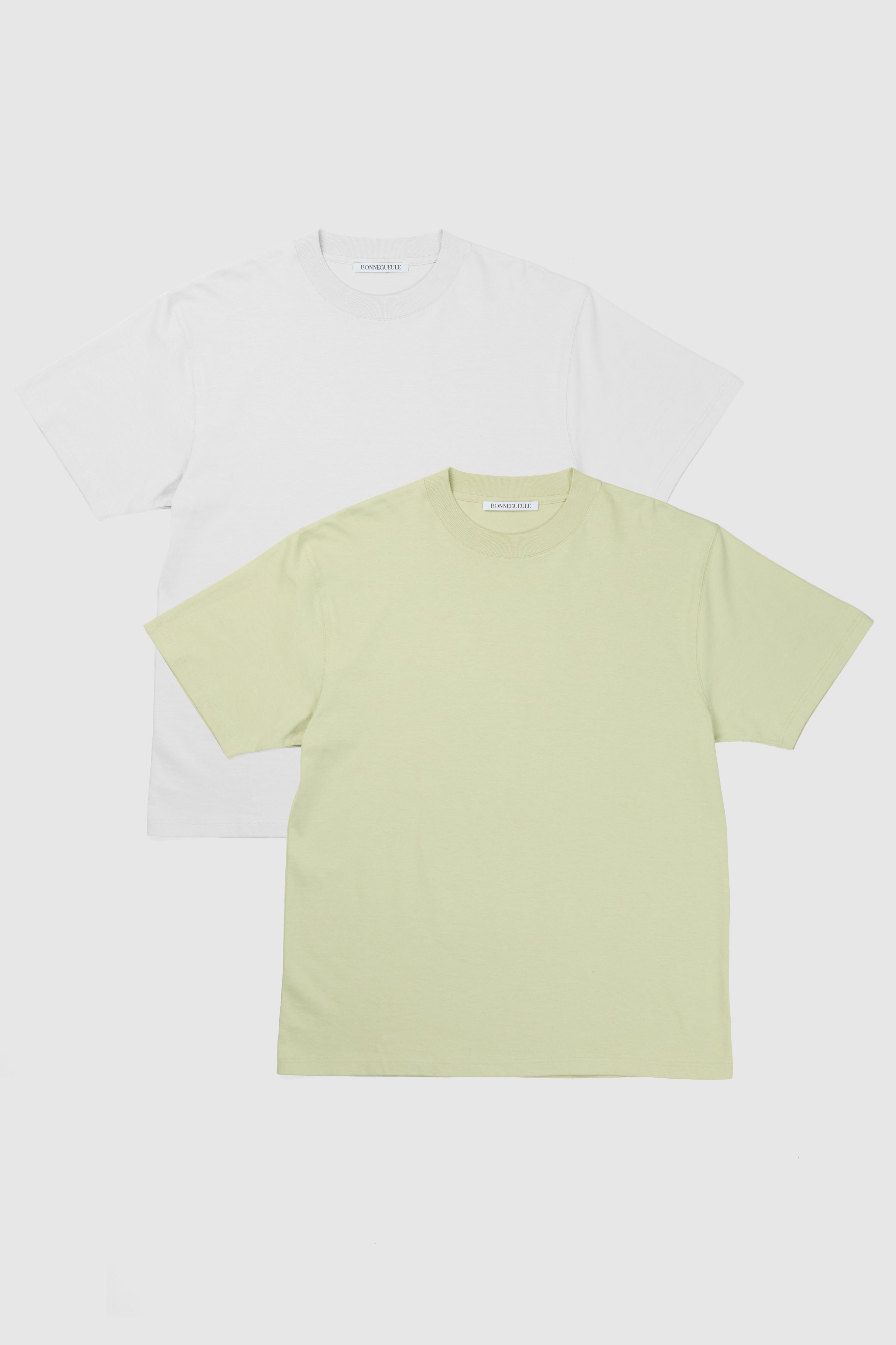 Oregon White and Pastel Green T-Shirt Set