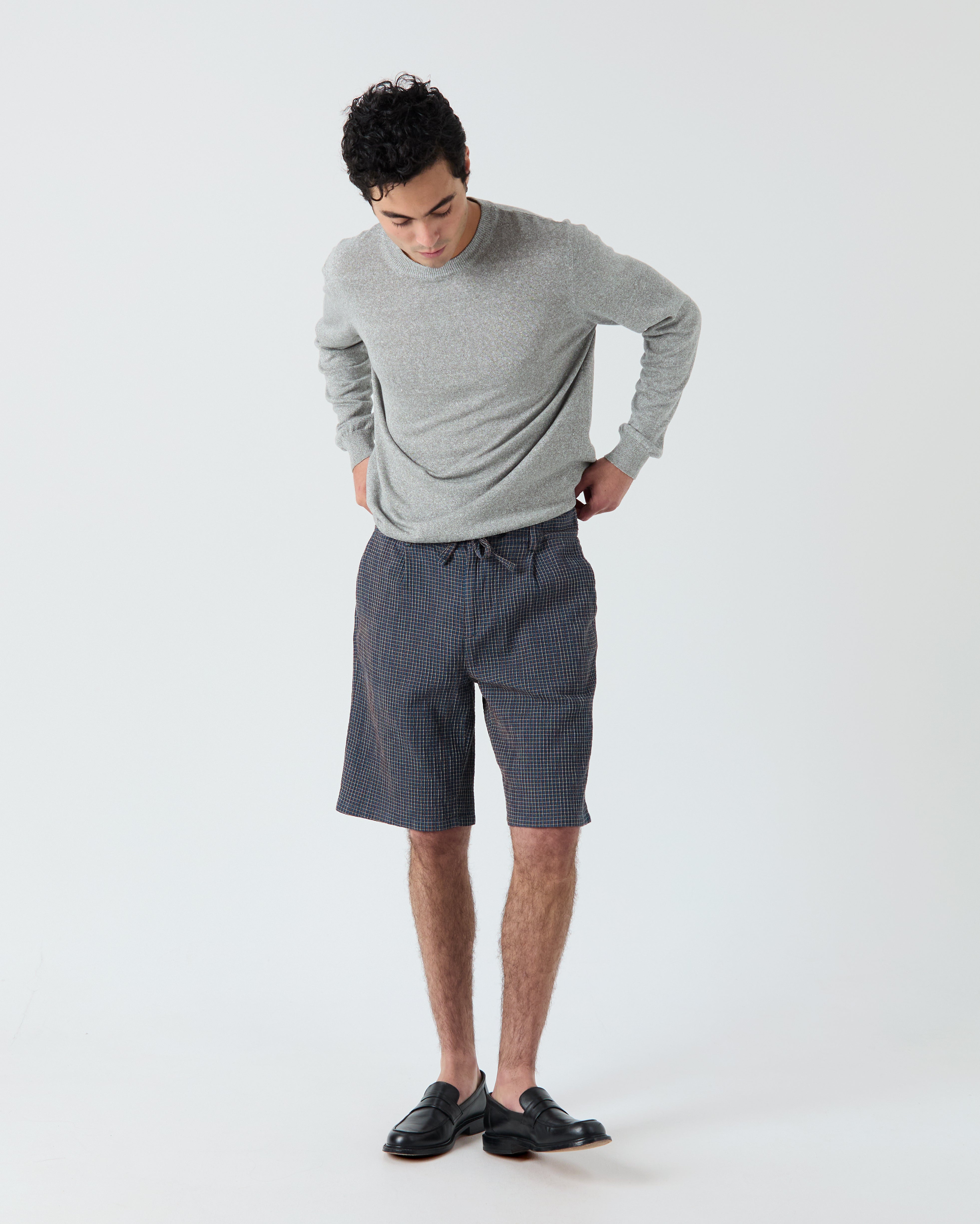 Pull Veneto gris chiné