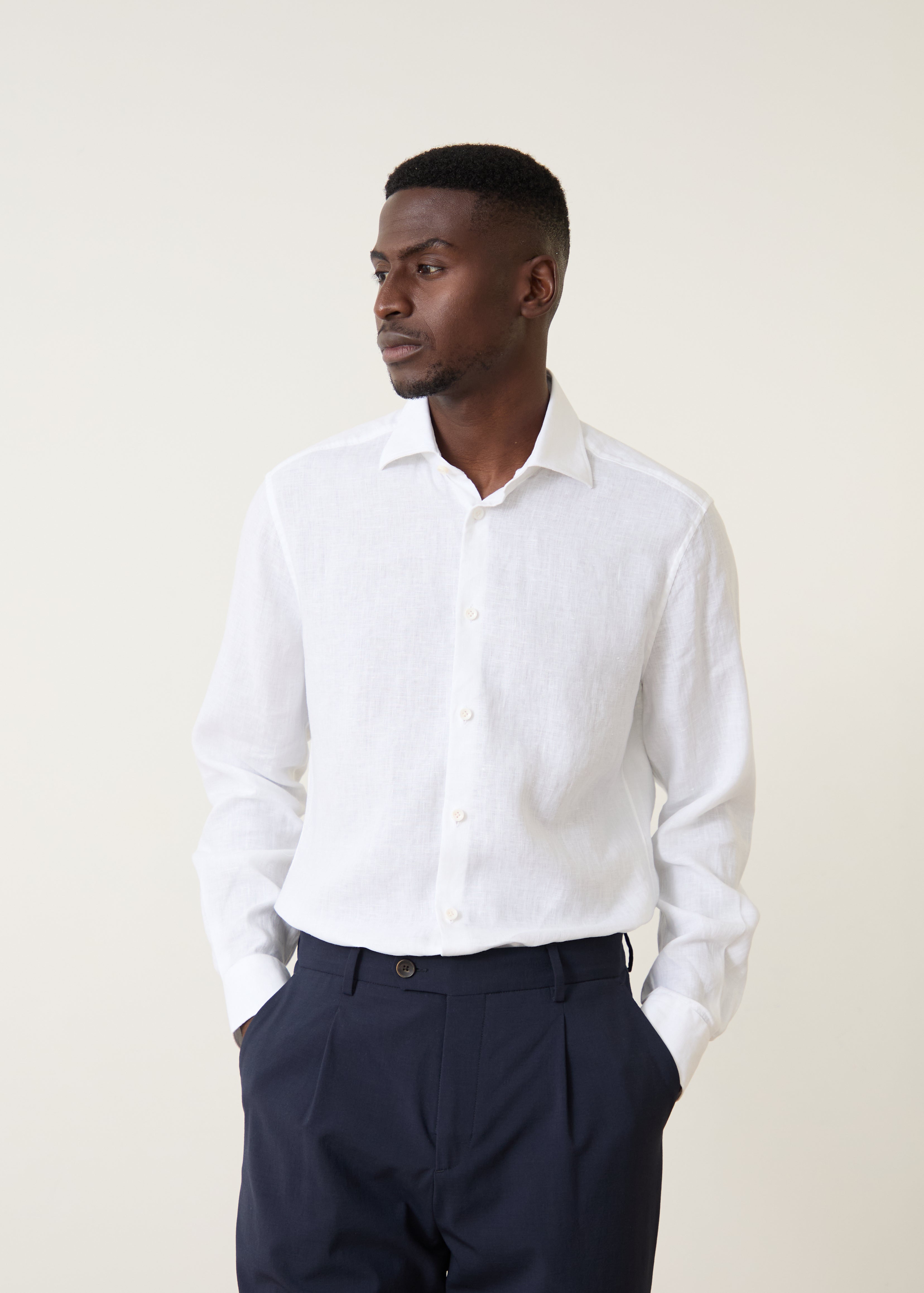 Chemise Volpaia blanche en lin