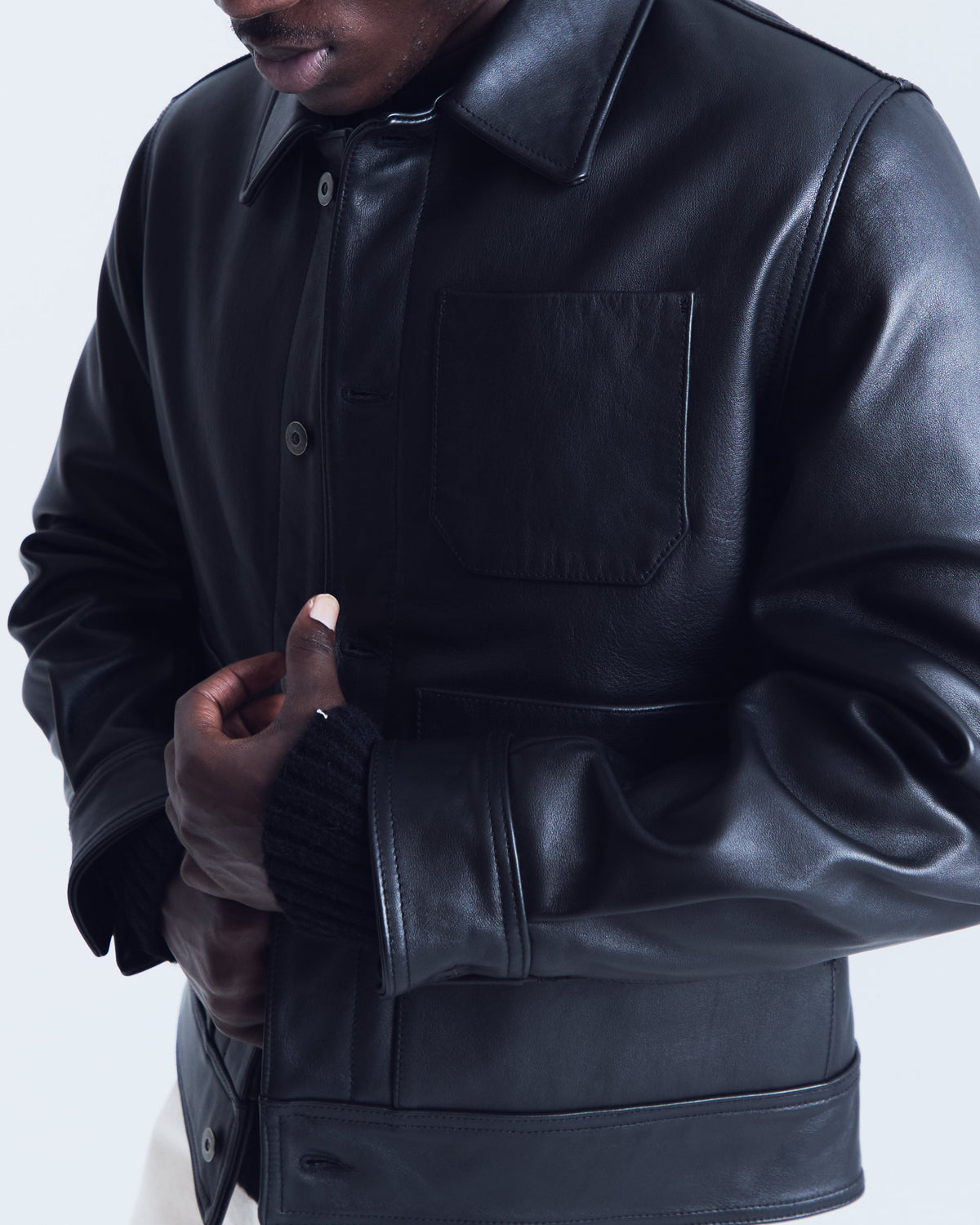 Veste Dillon Cuir Noir