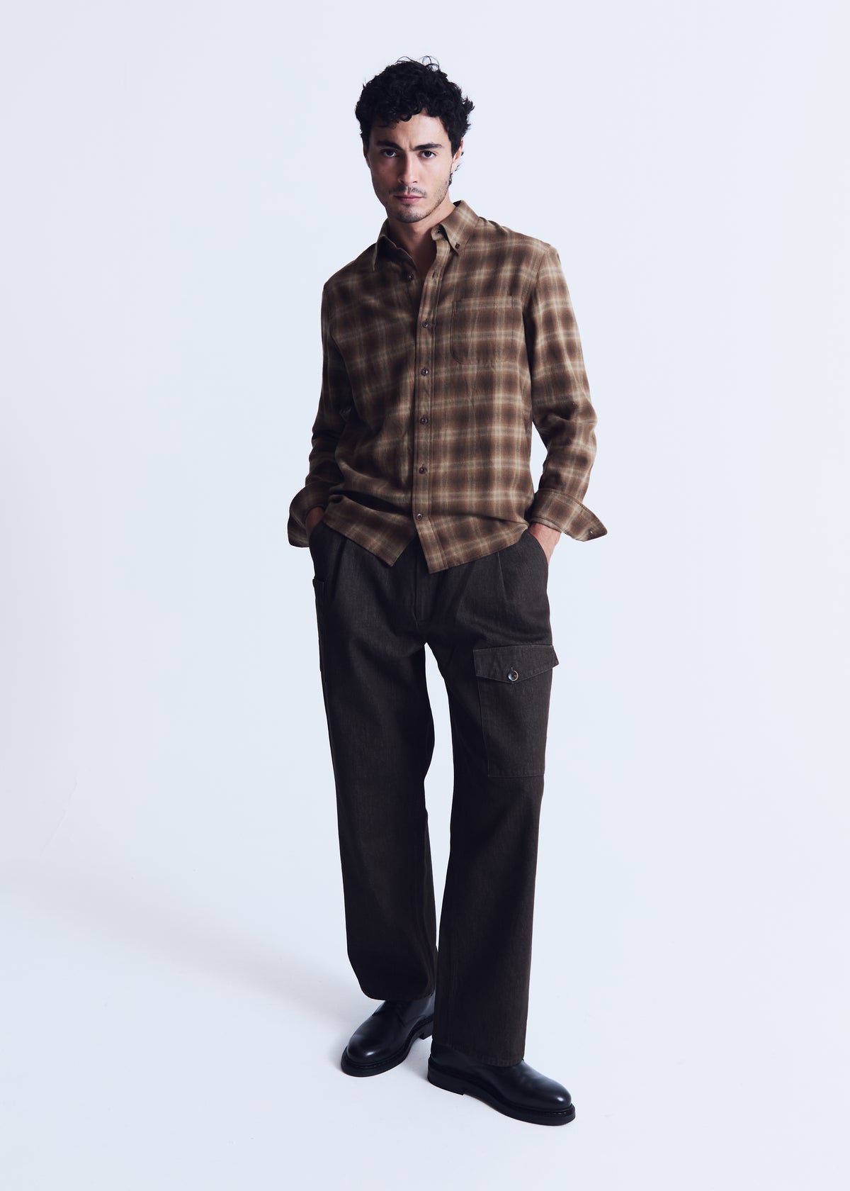 Calvi shirt in brown