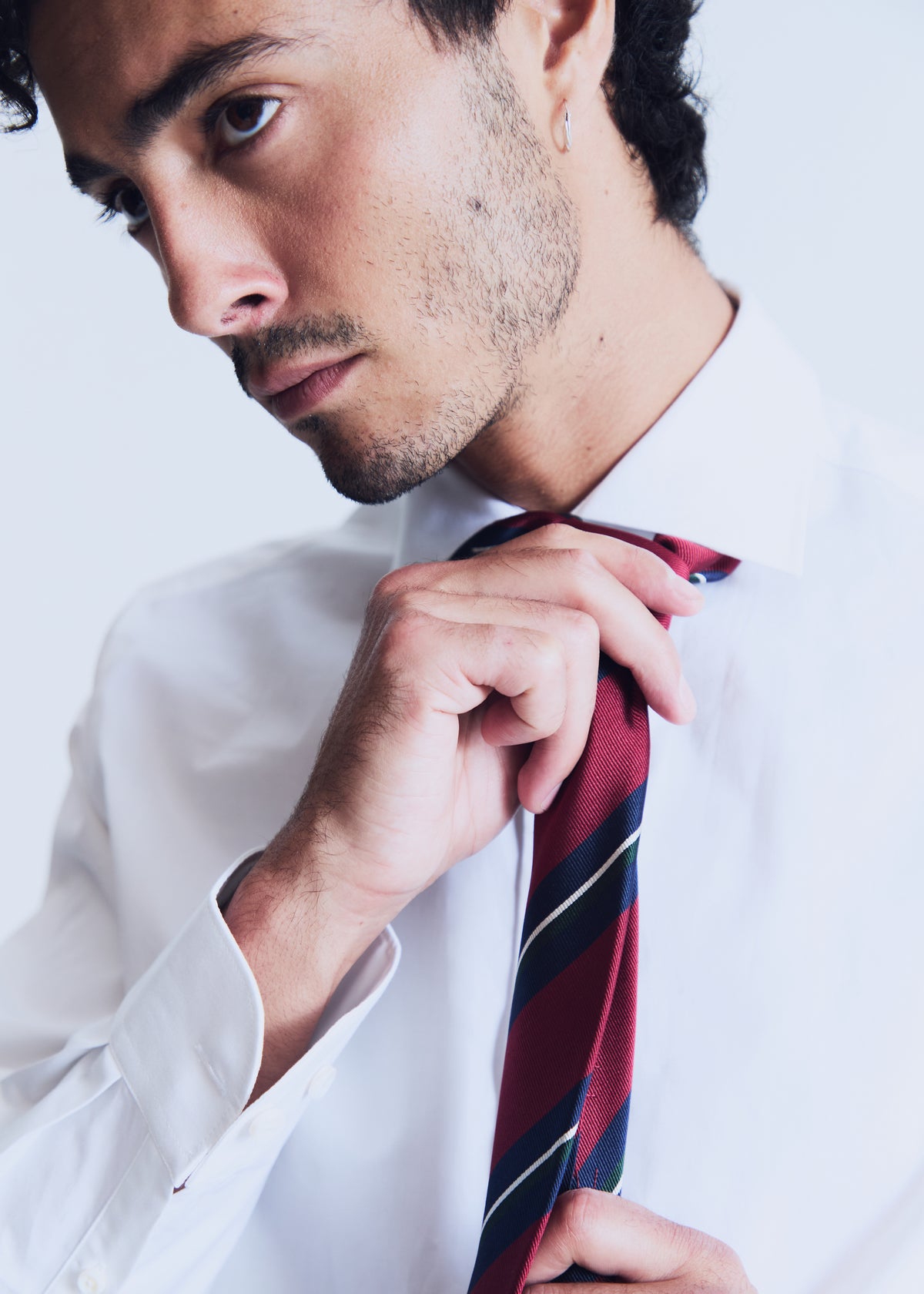 Volpaia shirt in white poplin